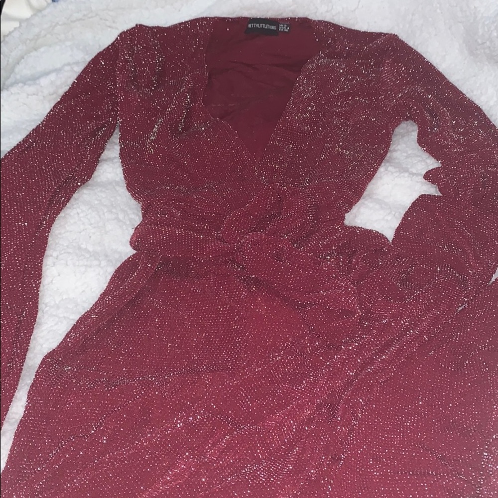 Burgundy Jumpsuit *Worn Once - Picture 1 of 4